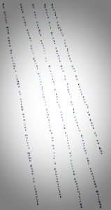 Il calligramma 'Il pleut' di Apollinaire